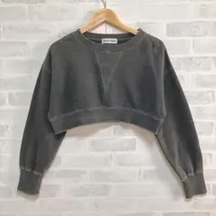 fqedy emue フレディエミュ　クロップド丈　スウェット　トレーナー