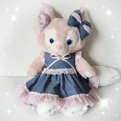 リーナベル　ハンドメイド　ダンガリー×ギンガムチェックピンク　ブラウス&スカートのサムネイル