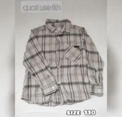 quoti use fith キッズ　チェックシャツ　トップス 110cm