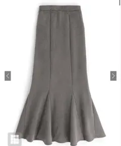 スエードマーメイドスカート[dk930] チャコール