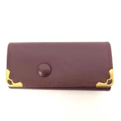 M6/072 Cartier カルティエ 4連キーケース ボルドーのサムネイル