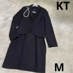 K.T キヨコ　タカセ　ブラックフォーマル　ワンピーススーツ　M 美品