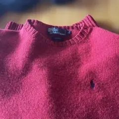 Polo by Ralph Lauren 赤 長袖セーター M