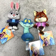 【美品】ズートピア2 赤いほっぺマスコット 3点