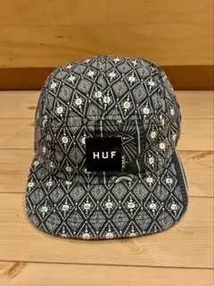HUF ハフ 総柄ジェットキャップ 5パネル ストリート 帽子