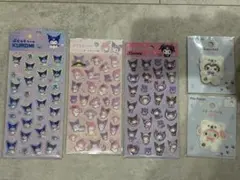 ぷくっとシール　クロミ　マイメロ　パイルワッペン　5点まとめ