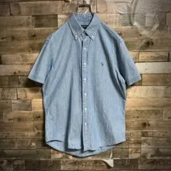 Ralph Lauren ラルフローレン シャンブレーシャツ 刺繍 ポニー