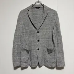 23区HOMME 23区オム 麻混 サマーテーラードジャケット グレー系 46のサムネイル