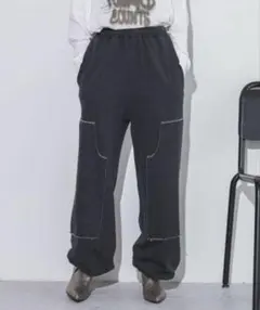 JEANASIS✴︎ブリーチスウェットジョガーパンツ