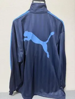【美品】PUMA ジャージ セットアップ ネイビー✖︎水色 XL