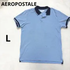 AÉROPOSTALE エアロポステール ポロシャツ 半袖 ブルー Lのサムネイル