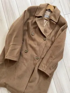 MAXmara ヴァージンウールダブルブレストコート　ロングコート