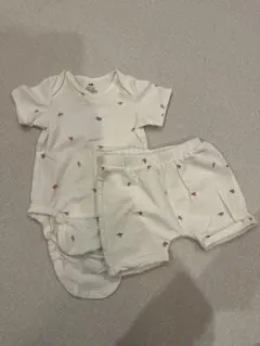 H&M オーガニックコットン フルーツ柄セット 3M