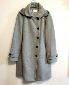 sept premieres フード付き ウールコート　XL　グレー