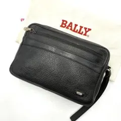 美品 BALLY バリー セカンドバッグ クラッチバッグ レザー ブラック