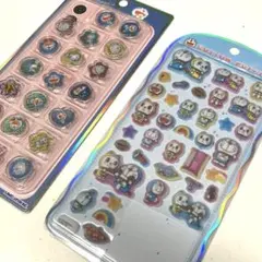 正規品　ドラえもん　おはじき　コットンパフィー　立体シール　セット