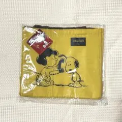 スヌーピー スクエア 保冷温バッグ イエロー ランチバッグ お弁当バッグ