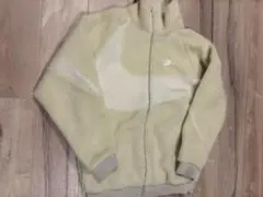 NIKE フルジップ リバーシブル ボア ジャケット　ホワイト×クリーム L