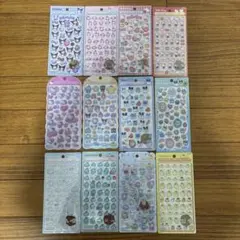 ボンボンドロップシール、コットンパフィシール　正規品サンリオ&たまごっち12種類