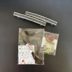 ヘアアクセサリー2個　ヘアゴムセット
