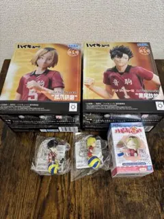 ハイキュー!! 孤爪研磨 黒尾鉄朗フィギュア　のりマス　ハピふぃぎゅ音駒　セット