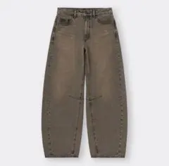 バレルレッグジーンズ WOMEN XS ブラウン