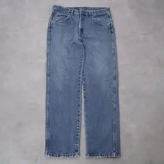 Wrangler ラングラー W33 ブルーデニム ボトム 青 古着 15131