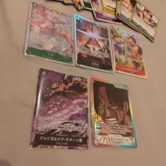 セット売　ワンピース サターン聖　エース　リーダー　パラレル　ウタ　五老星 sr