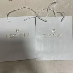 DECORTÉ エンボスショップ袋 2枚セット
