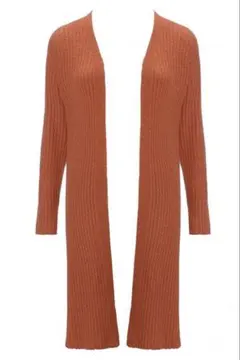 ホームウェア ニットローブ　オレンジ　スロギー