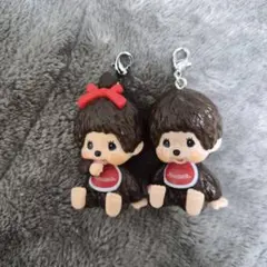 モンチッチ めじるしアクセサリー チャーム キーホルダー 2個セット