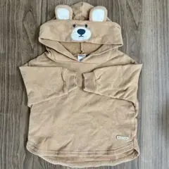 クマフード付き ベージュ トレーナー futafuta