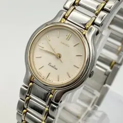 新品電池/稼働 SEIKO EXCELINE 腕時計 レディース コンビカラー