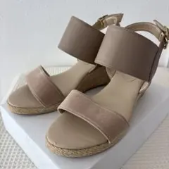any SiS サンダル　ベージュ　ウェッジソール　ジュート　Lサイズのサムネイル