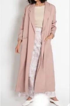 新品　FRAY.ID 紙タグ付き　ヴィスコースダブルボタンロングコート