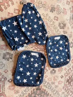 星柄抱っこひもカバーとパッドセット