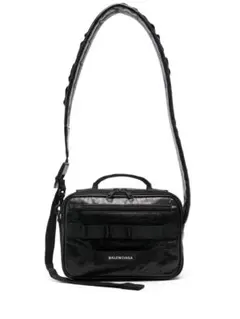 BALENCIAGA バレンシアガ ARMY アーミー クロスボディバッグ 黒 - メルカリ