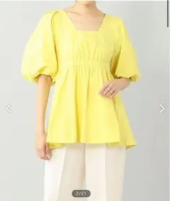 Grace Class タフタバルーンスリーブトップのサムネイル