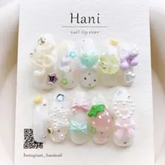フェアリーグランジ ウィッシュコア 韓国 音符 ゆめかわ 平成女児 ネイルチップ