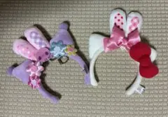サンリオ　イースターミニカチューシャキーホルダー　クロミ ハローキティ