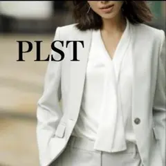 PLST⭐︎プラステ　ボウタイ　長袖ブラウス　シャツ　ホワイト　Lサイズ