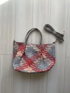 編み込みデザイン 2Weyトートバッグ