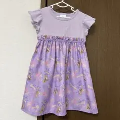 Disney Princess ワンピース 100cm 紫　ラプンツェル