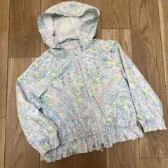 mezzo piano 花柄ジャケット フリル付き