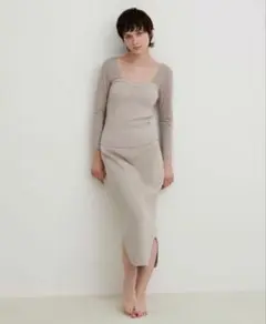ユニクロ　マメクロゴウチ　リブビスチェ　M/Lのサムネイル
