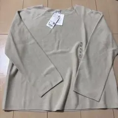 新品タグ付きUNIQLO3Dコットンクルーネックセーター　XL