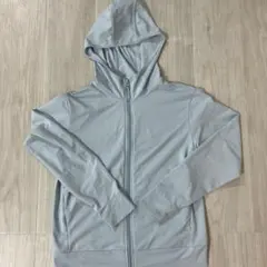 ユニクロ　エアリズムパーカー　水色　150