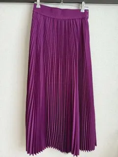 HYKE ロングプリーツスカート　パープル　サイズ2【美品】 HYKE(ハイク) プリーツスカート パープル サイズ 1｜【公式