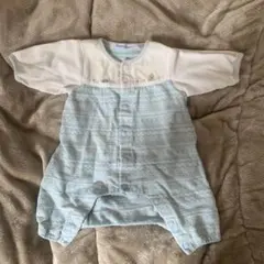 familiar 水色ロンパース 50サイズ