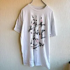 オールタイムロウ Ｔシャツ クルー 半袖 花柄 M 白 綿 お出かけ 通学